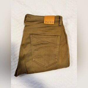 DUER Tobacco “No-Sweat” Slim Pants